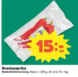 Coop Snackpaprika erbjuda