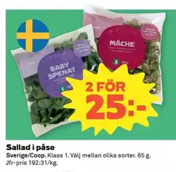 Coop Coop Sallad i påse erbjuda