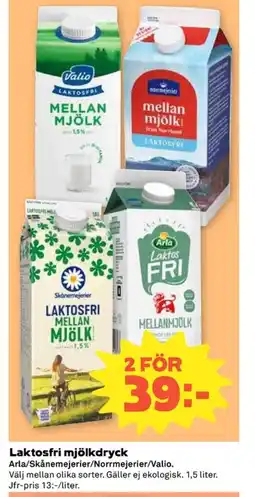Coop Laktosfri mjölkdryck erbjuda