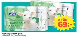 Coop Lambi Hushållspapper 4-pack erbjuda