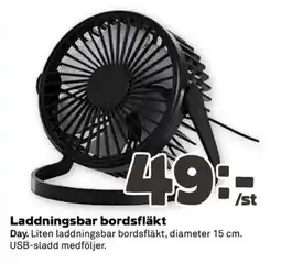 Coop Laddningsbar bordsfläkt erbjuda