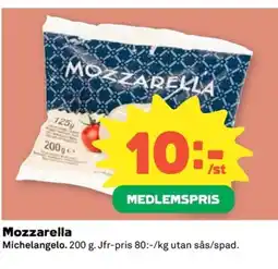 Coop Michelangelo Mozzarella erbjuda