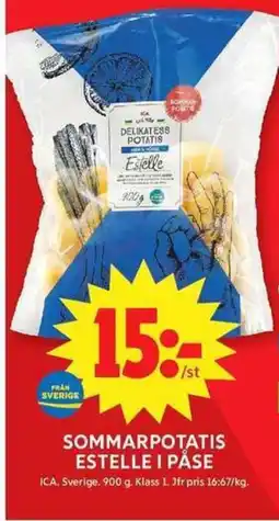 ICA Maxi ICA Sommarpotatis estelle i påse erbjuda