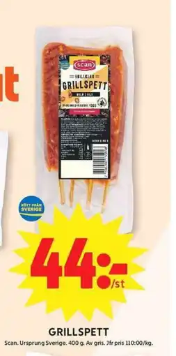 ICA Maxi Scan Grillspett erbjuda