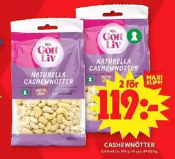 ICA Maxi ICA Cashewnötter erbjuda