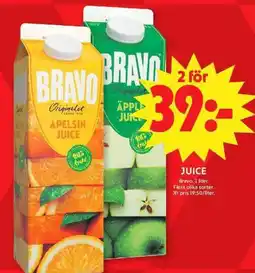 ICA Maxi Bravo Juice erbjuda