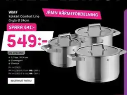 Elon WMF Kokkärl Comfort Line Gryta Ø 24cm, Medlemspris erbjuda