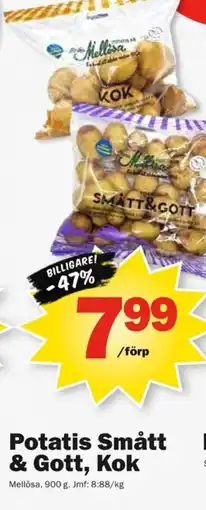 Pekås Potatis Smått & Gott, Kok erbjuda