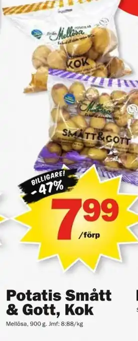 Pekås Potatis Smått & Gott, Kok erbjuda