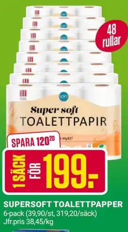 ÖoB SUPERSOFT TOALETTPAPPER erbjuda