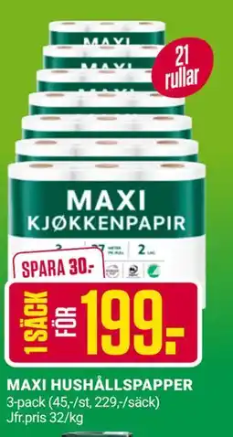ÖoB MAXI HUSHÅLLSPAPPER erbjuda
