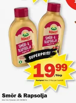 Pekås Smör & Rapsolja, Medlemspris erbjuda