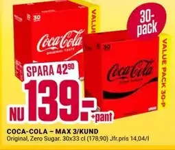 ÖoB COCA-COLA – MAX 3/KUND erbjuda