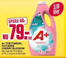 ÖoB A+ TVÄTTMEDEL, FLYTANDE CHERRY BLOSSOM erbjuda
