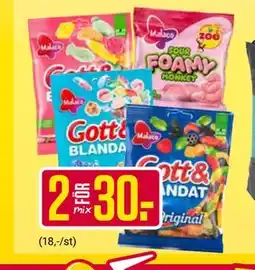 ÖoB Malaco / Gott & Blandat erbjuda