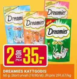 ÖoB DREAMIES KATTGODIS erbjuda