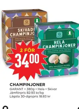 Willys CHAMPINJONER erbjuda