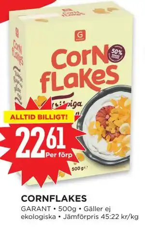 Willys CORNFLAKES erbjuda