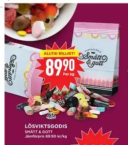 Willys LÖSVIKTSGODIS erbjuda