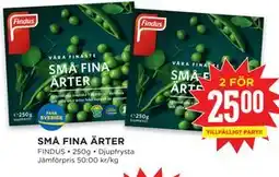 Willys SMÅ FINA ÄRTER erbjuda