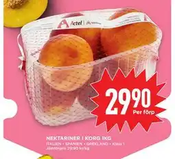 Willys Hemma NEKTARINER I KORG 1KG erbjuda