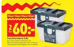 ICA Kvantum Frys/microburk 0,8L erbjuda
