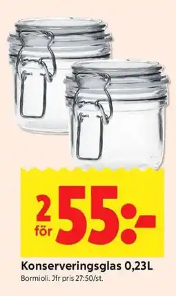 ICA Kvantum Konserveringsglas 0,23L erbjuda