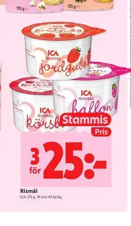 ICA Kvantum Rismål, Medlemspris erbjuda