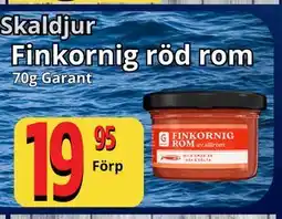 Supergrossen Finkornig röd rom erbjuda