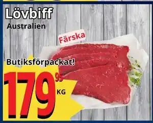Supergrossen Lövbiff erbjuda