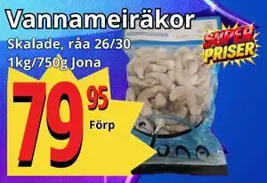 Supergrossen Vannameiräkor erbjuda