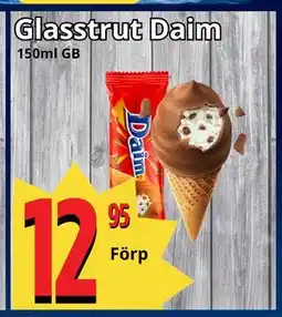 Supergrossen Glasstrut Daim erbjuda