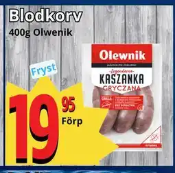 Supergrossen Blodkorv erbjuda
