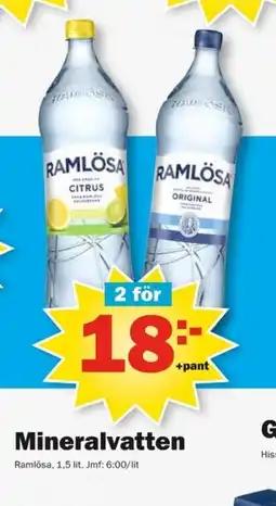 Pekås Mineralvatten erbjuda