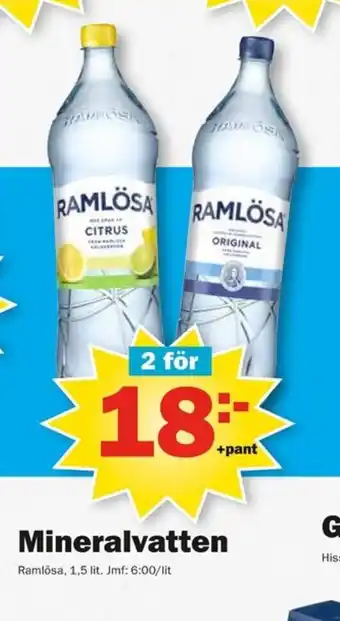 Pekås Mineralvatten erbjuda