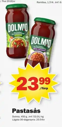 Pekås Pastasås erbjuda