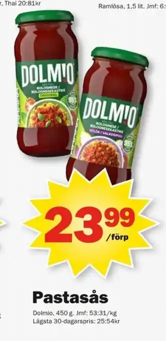 Pekås Pastasås erbjuda