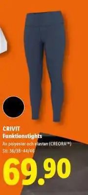 Lidl CRIVIT Funktionstights erbjuda