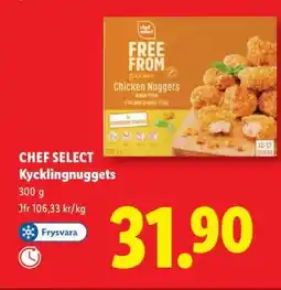 Lidl Chef select Kycklingnuggets erbjuda