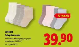 Lidl LUPILU Babystrumpor erbjuda