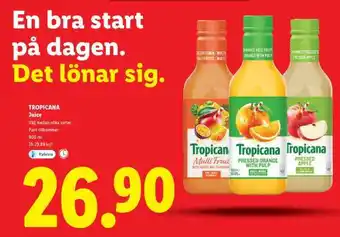 Lidl Tropicana Juice erbjuda