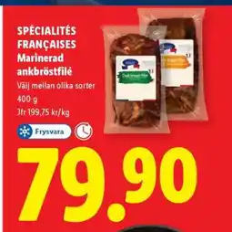 Lidl Spécialités françaises Marinerad ankbröstfilé erbjuda