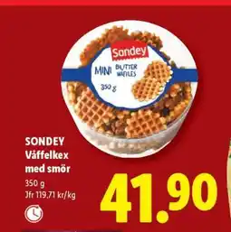 Lidl Sondey Våffelkex med smör erbjuda