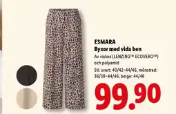 Lidl Esmara Byxor med vida ben erbjuda