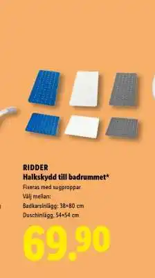 Lidl RIDDER Halkskydd till badrummet erbjuda
