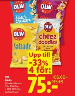 Lidl OLW snacks erbjuda