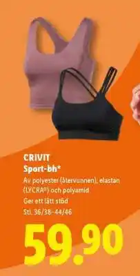 Lidl CRIVIT Sport-BH erbjuda