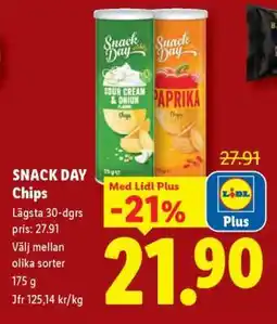 Lidl SNACK DAY Chips erbjuda