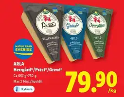 Lidl ARLA Herrgård /Präst /Grevé erbjuda
