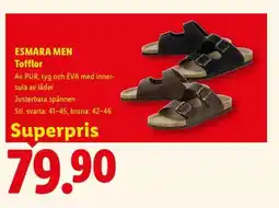 Lidl ESMARA MEN Tofflor erbjuda